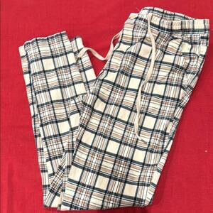 Urban Outfitters Plaid Pants in Tan and Black